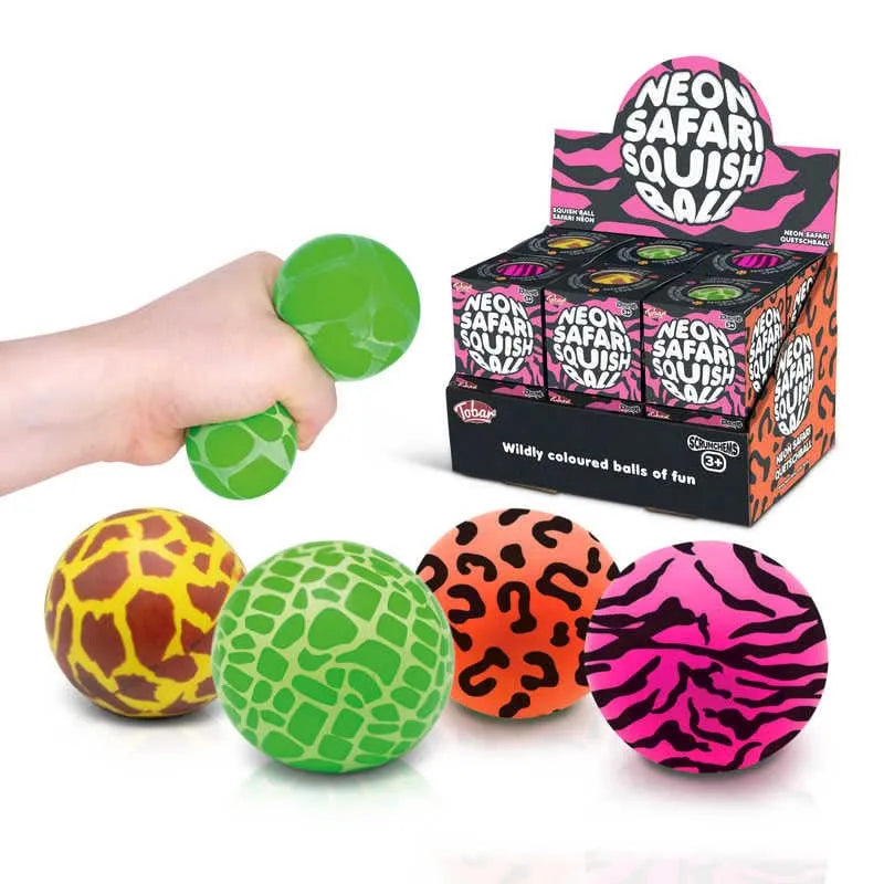 Scrunchems Neon Safari Squish Ball-Scrunchems Neon Safari Squish Ball