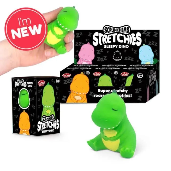 Scrunchems Stretchies Sleepy Dino-Scrunchems Stretchies Sleepy Dino