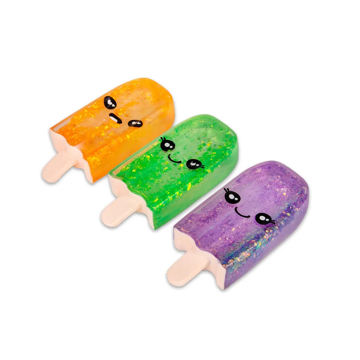 Three Scrunchems Sugar Ice Lollies sensory squishy toys