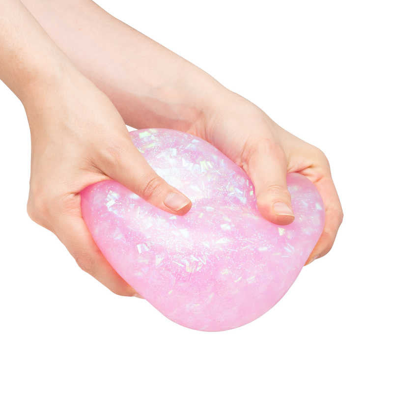 Scrunchems Super Glitter Squish Ball, The ultimate soothing stress ball is here... this fidget ball is super squishy, super round, and super colourful. Whether you pull it, smash it, or squeeze it, it will always return to its original shape. Watch as your fingers squeeze & squish the ball - occupying your hands for hours! Scrunchems Super Glitter Squish Ball Material: Plastic Suitable for ages 3+ Large squidgy ball Filled with clear slime and confetti Splats against surfaces Irresistible fidget toy Availab