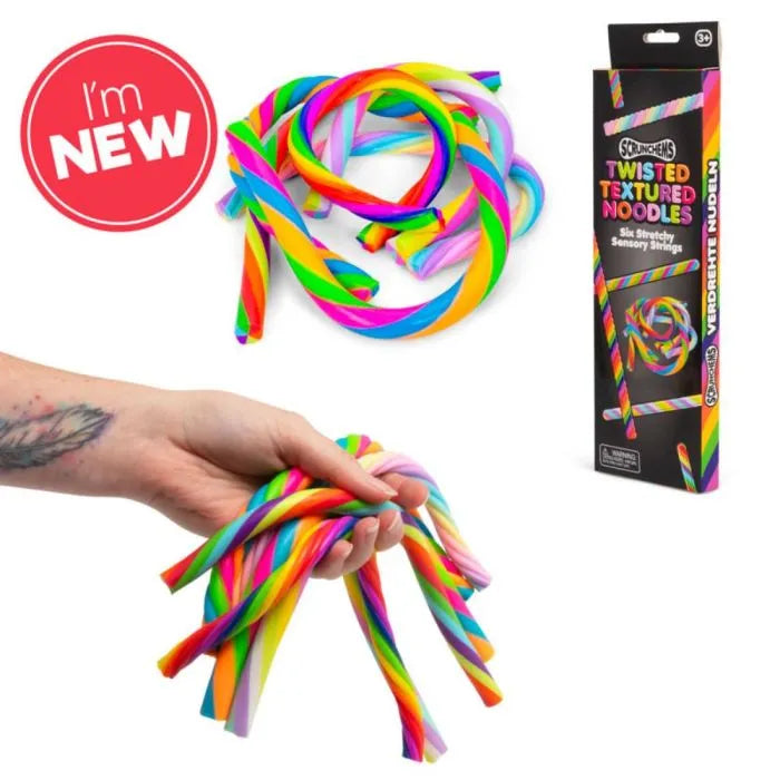 Scrunchems Twisted Textured Noodles Pack of 6-Scrunchems Twisted Textured Noodles Pack of 6
