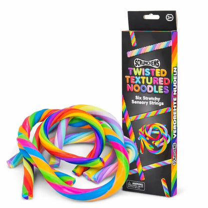 Scrunchems Twisted Textured Noodles Pack of 6-Scrunchems Twisted Textured Noodles Pack of 6