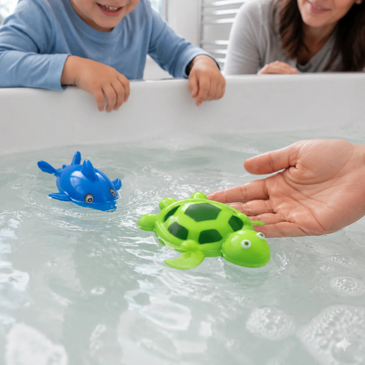 Sea Animal Wind-Up Bath Toy-Sea Animal Wind-Up Bath Toy