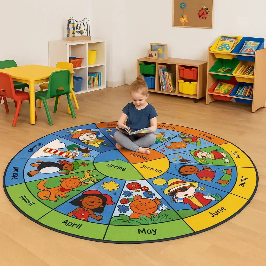 Seasons Circular Rug,Early Years Resources,Classroom Rugs,Classroom ...