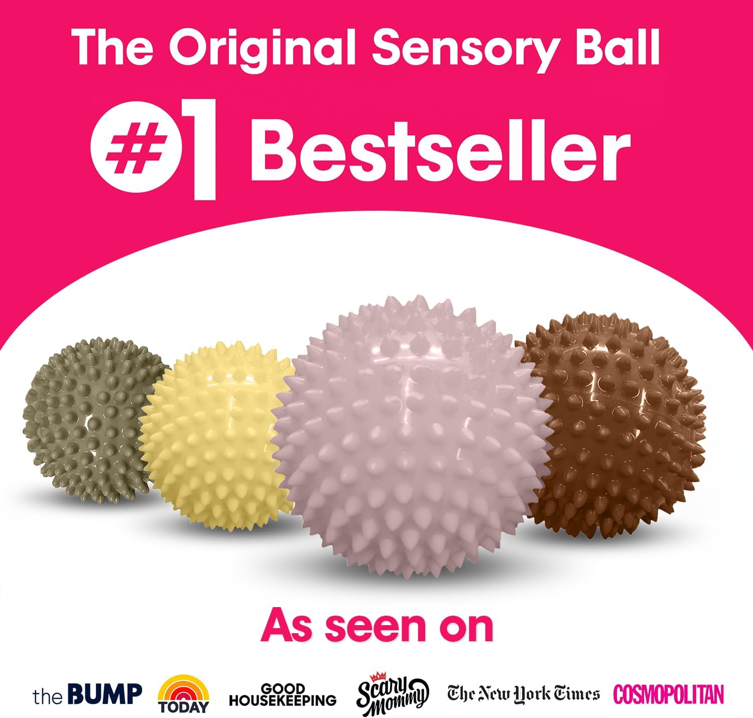 Sensory Ball 10cm - Pack of 4 - Boho Chic-Sensory Ball 10cm - Pack of 4 - Boho Chic