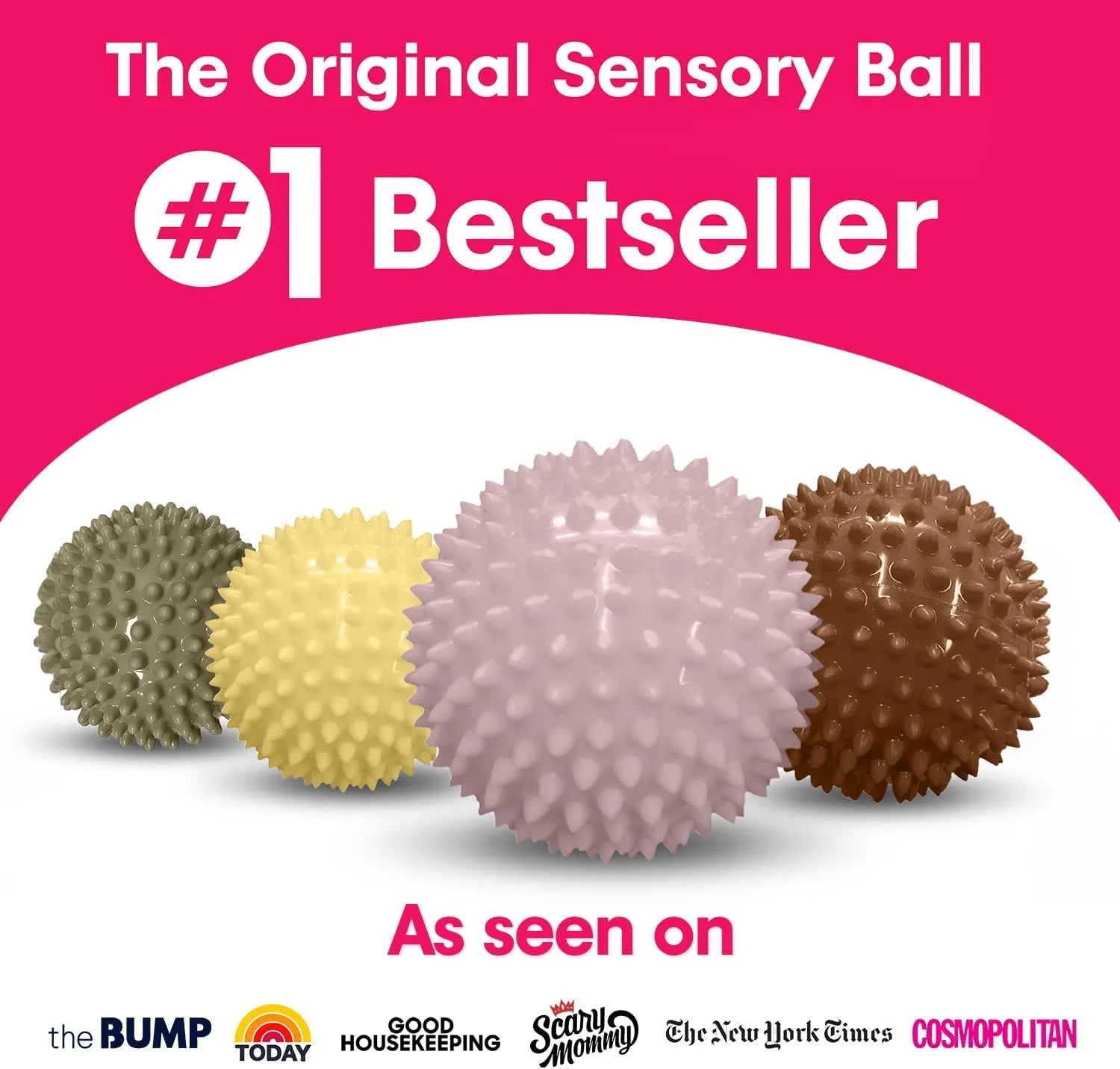 Sensory Ball 10cm - Pack of 4 - Boho Chic-Sensory Ball 10cm - Pack of 4 - Boho Chic