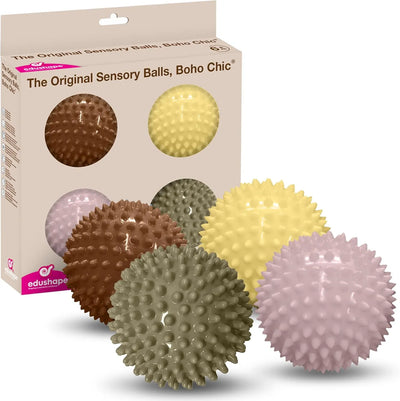 Sensory Ball 10cm - Pack of 4 - Boho Chic-Sensory Ball 10cm - Pack of 4 - Boho Chic