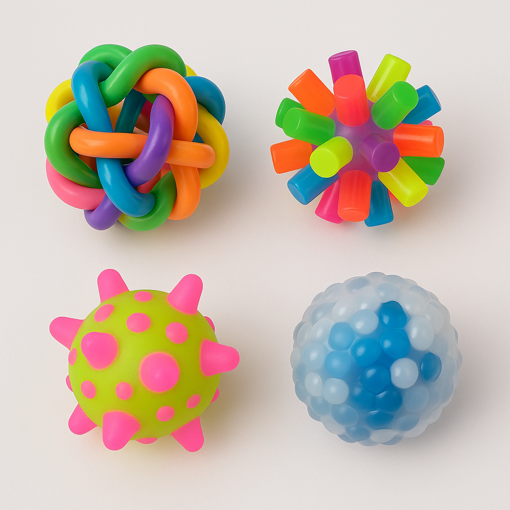 Sensory Balls Irregular Bounce PK 4-Sensory Balls Irregular Bounce PK 4