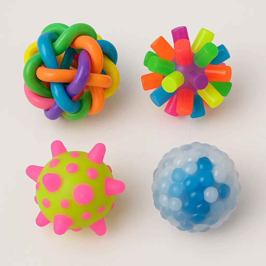 Sensory Balls Irregular Bounce PK 4-Sensory Balls Irregular Bounce PK 4
