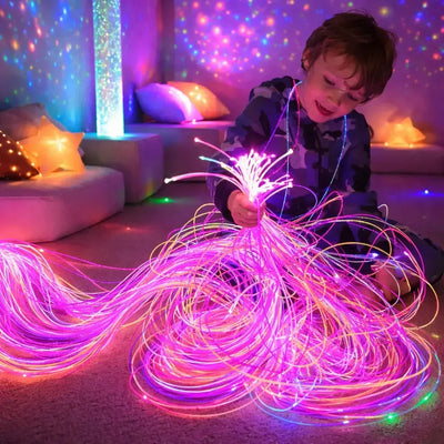 Sensory Fibre Optic Lighting Kit Uv Reactive-Sensory Fibre Optic Lighting Kit Uv Reactive