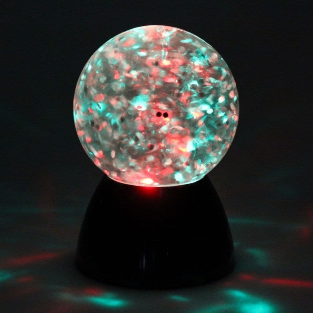 Sensory Glitter Waterball Lamp, Create a colourful storm of colour with our large and delightful and engaging Sensory Glitter Waterball Lamp measuring a whopping 13cm unlike the smaller ones sold by our rivals. The Sensory Glitter Waterball Lamp has a mixture of calming sensory lighting this small wonder of a light is bright and sure to attract attention and engage and entertain those who are lucky to own one. The Sensory Glitter Waterball Lamp makes a great addition to a bedside cabinet or cupboard making 