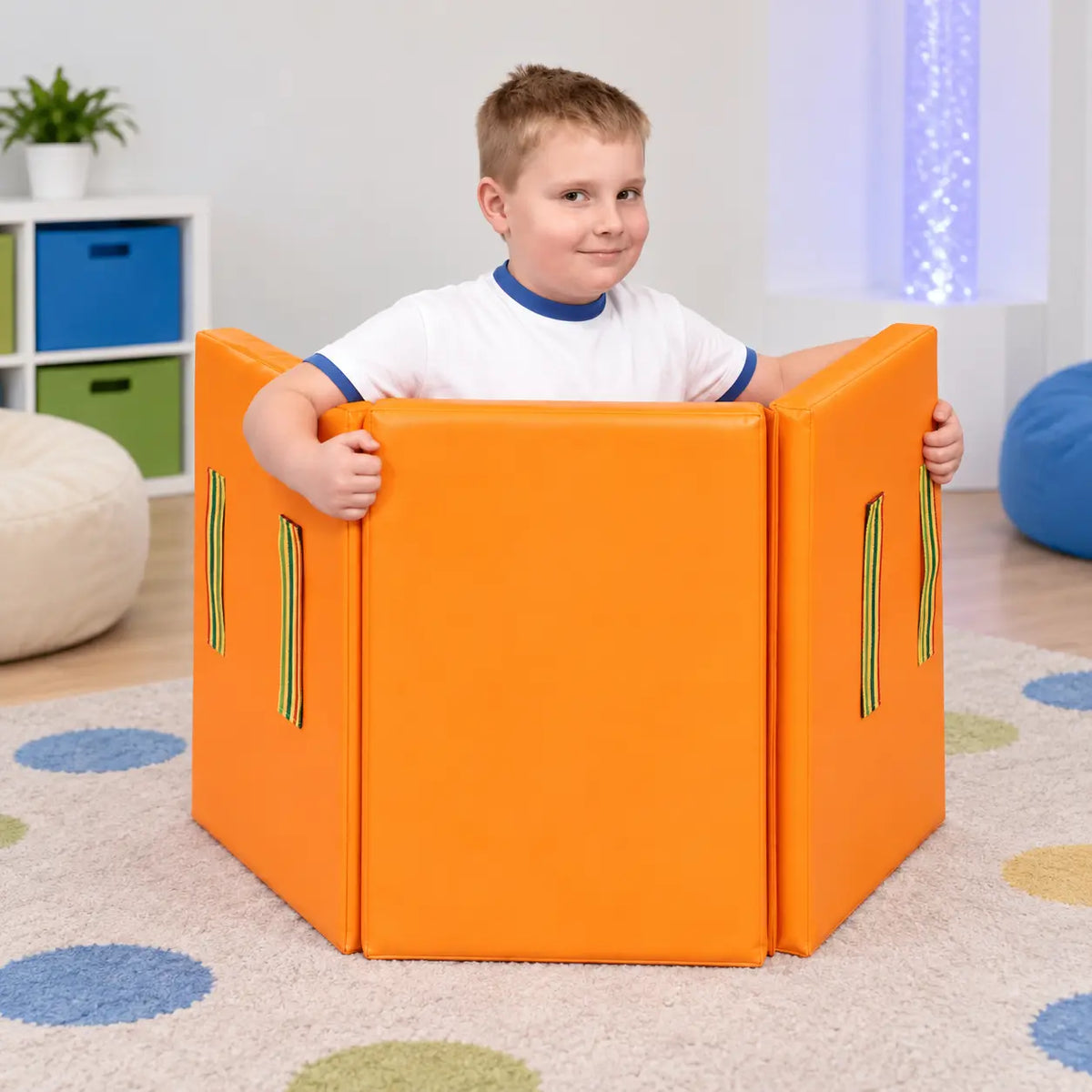 Sensory Inclu Hugger – faithful orange three-panel sensory support image 7