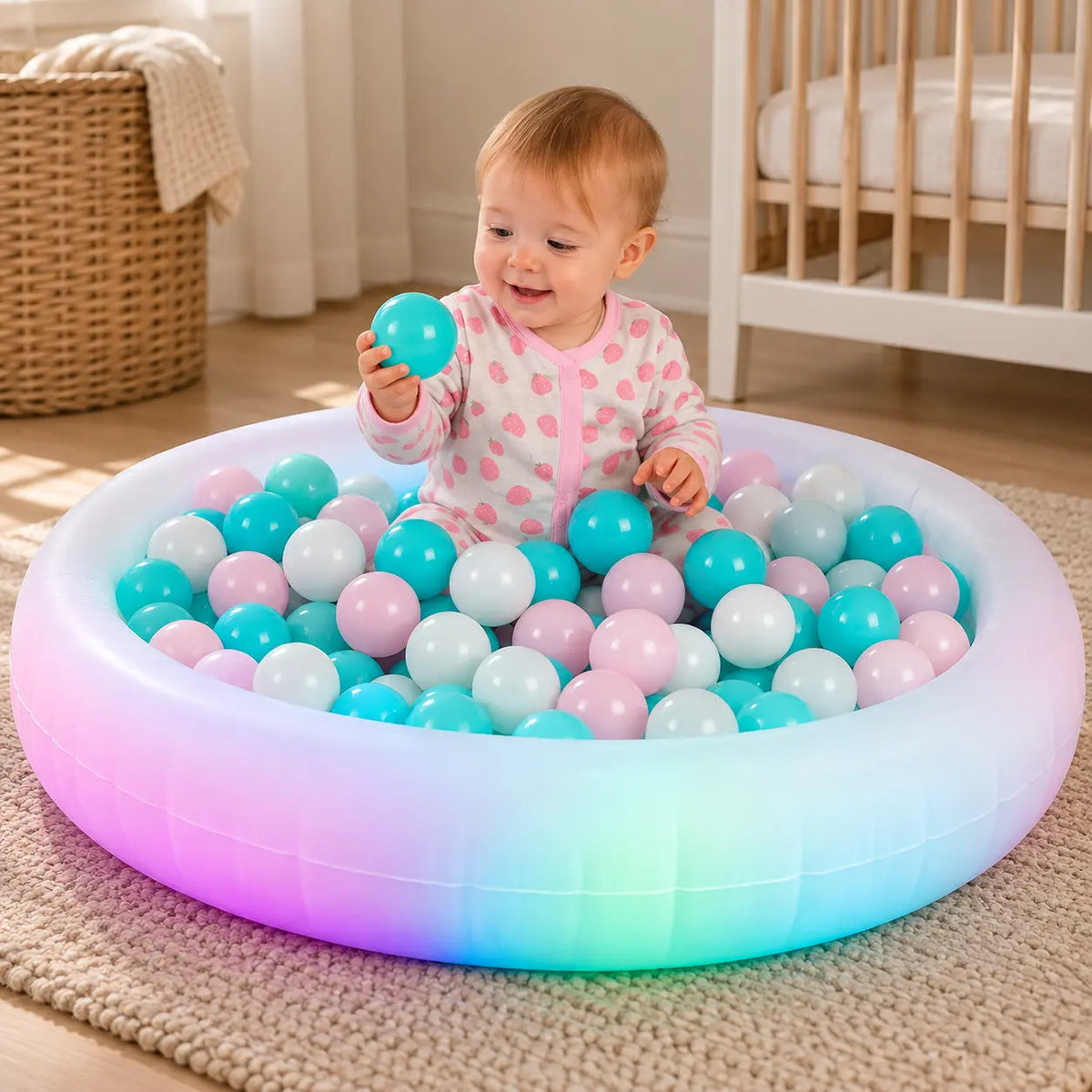 Sensory LED Inflatable Ball Pit lifestyle image 6