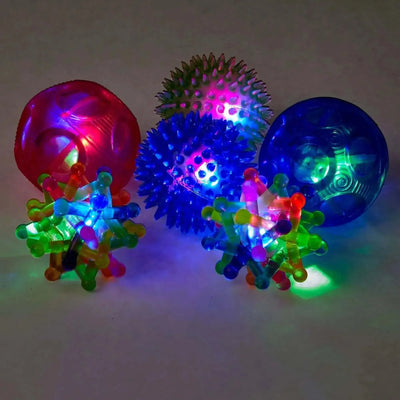 Sensory Light Up Ball Set - Pack of 6-Sensory Light Up Ball Set - Pack of 6