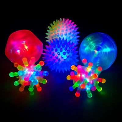 Sensory Light Up Ball Set - Pack of 6-Sensory Light Up Ball Set - Pack of 6