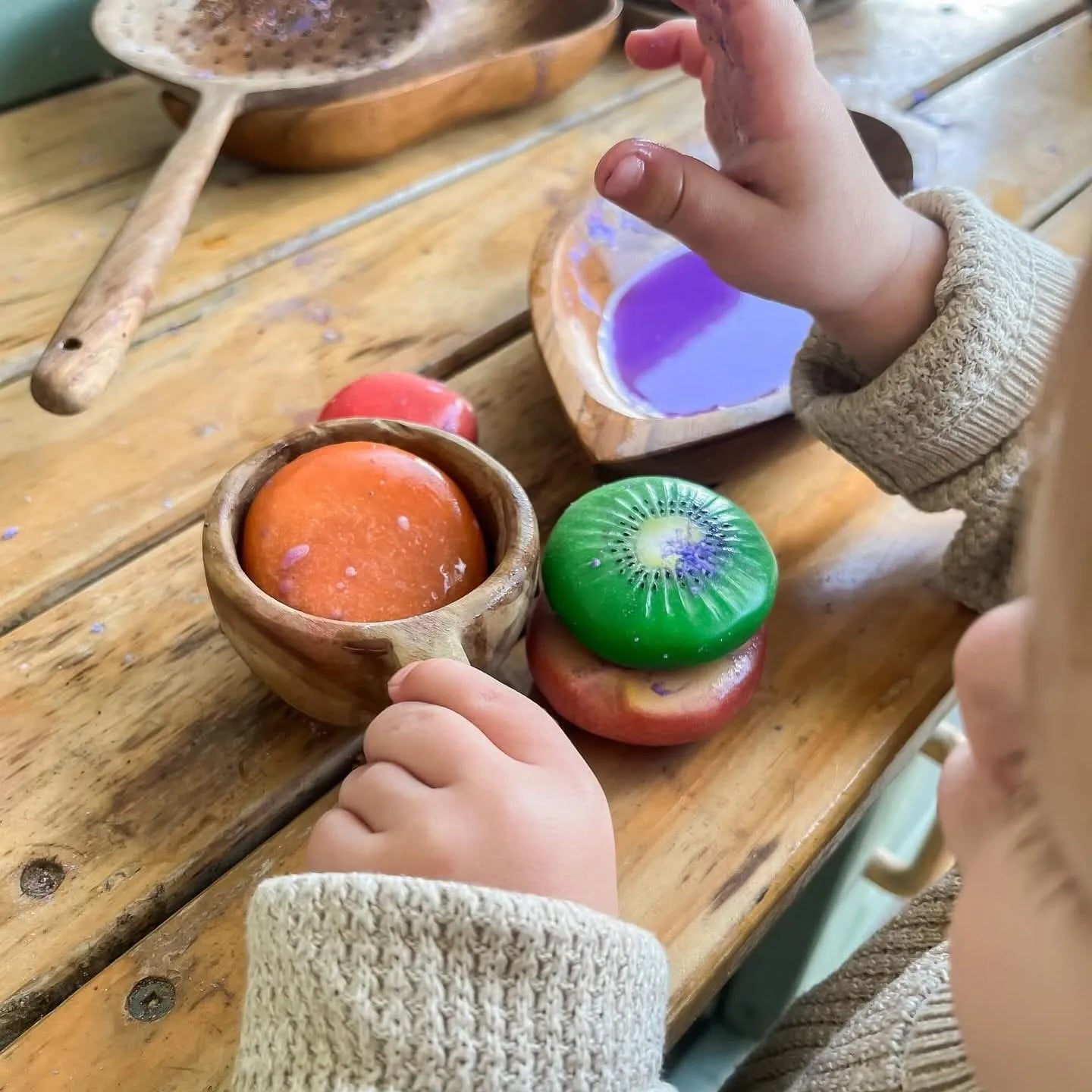 Sensory Play Stones Fruit-Sensory Play Stones Fruit