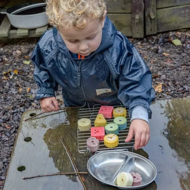 Sensory Play Stones Threading Kebabs-Sensory Play Stones Threading Kebabs