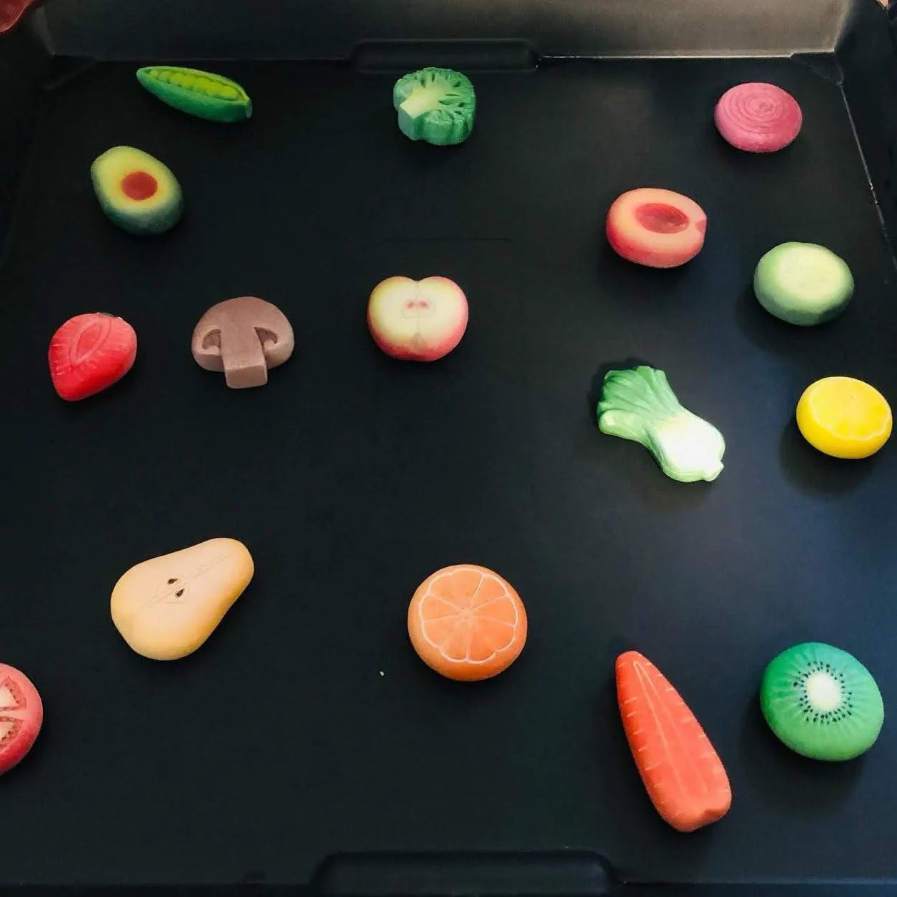 Sensory Play Stones Vegetables-Sensory Play Stones Vegetables