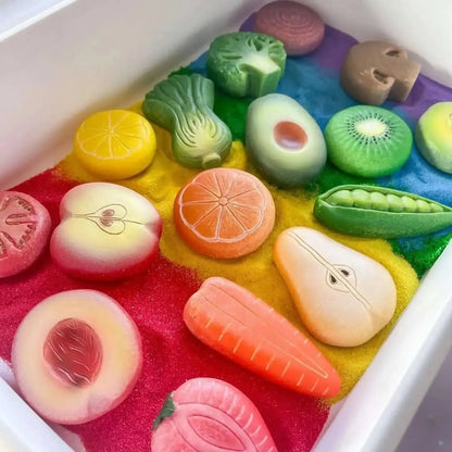 Sensory Play Stones Vegetables-Sensory Play Stones Vegetables