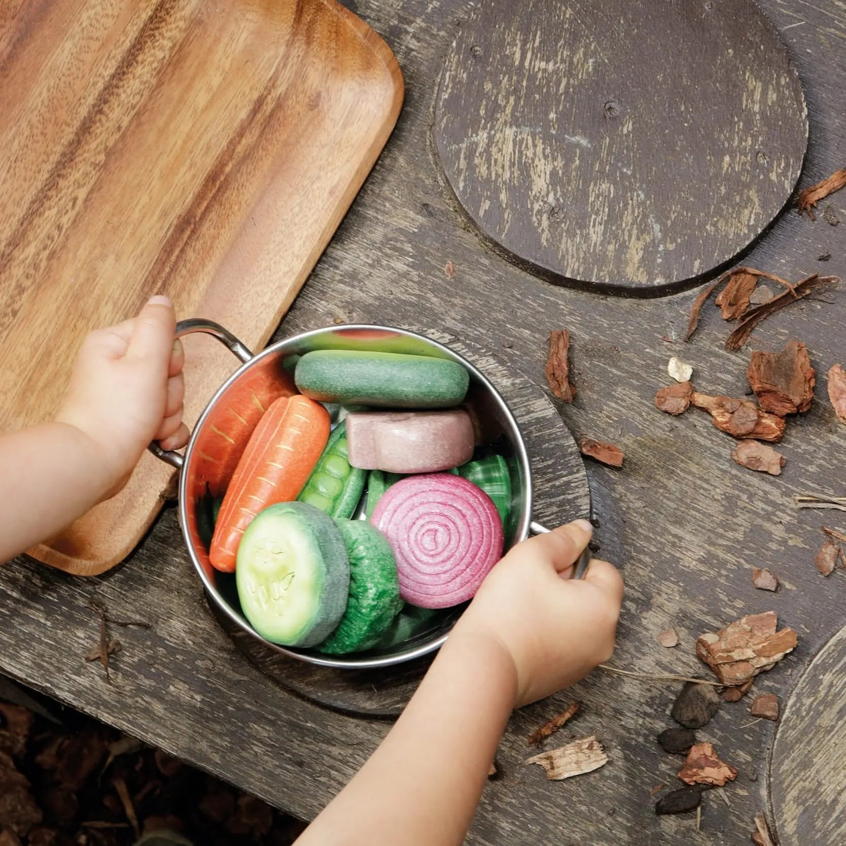 Sensory Play Stones Vegetables-Sensory Play Stones Vegetables