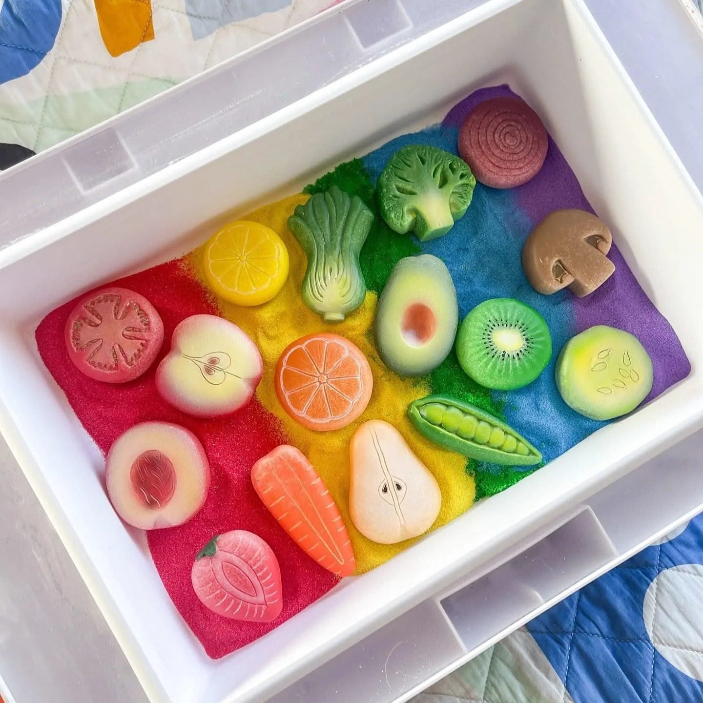 Sensory Play Stones Vegetables-Sensory Play Stones Vegetables