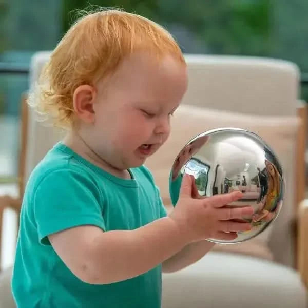 Sensory Reflective Balls Silver Pack of 4-Sensory Reflective Balls Silver Pack of 4