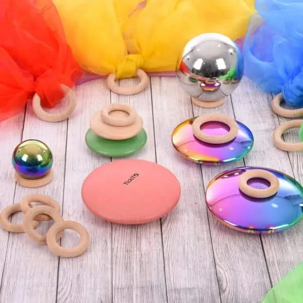 Sensory Reflective Colour Burst Buttons-Sensory Reflective Colour Burst Buttons