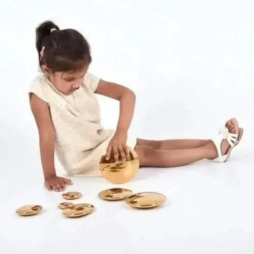 Sensory Reflective Gold Buttons-Sensory Reflective Gold Buttons