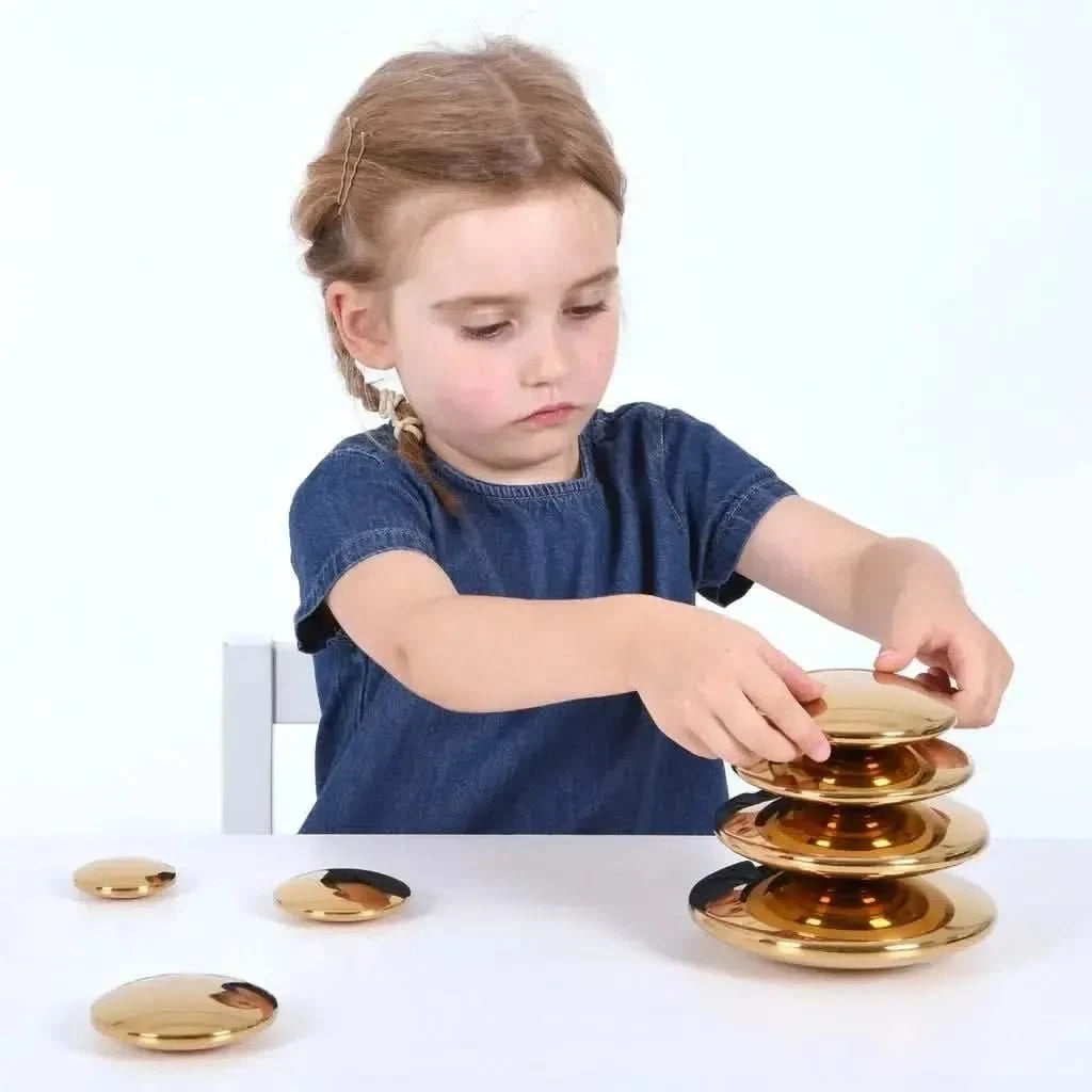 Sensory Reflective Gold Buttons-Sensory Reflective Gold Buttons