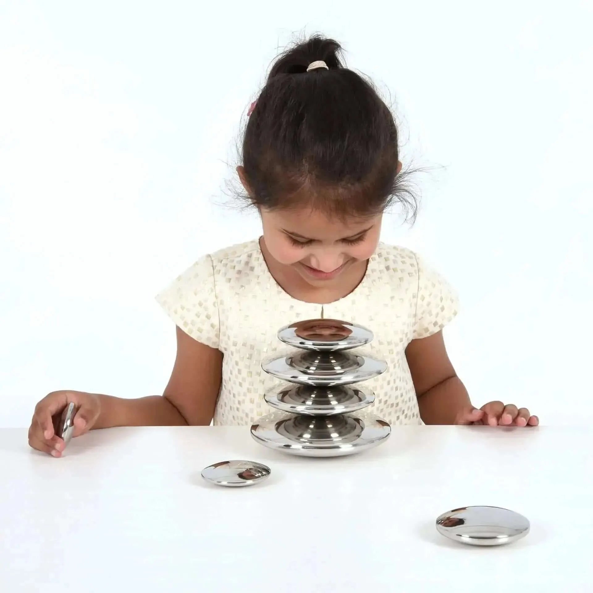 Sensory Reflective Silver Buttons-Sensory Reflective Silver Buttons