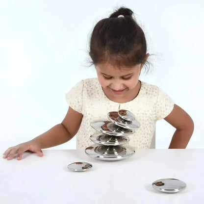 Sensory Reflective Silver Buttons-Sensory Reflective Silver Buttons