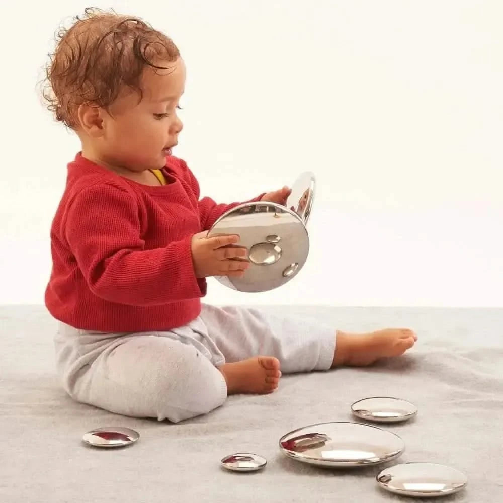 Sensory Reflective Silver Buttons-Sensory Reflective Silver Buttons