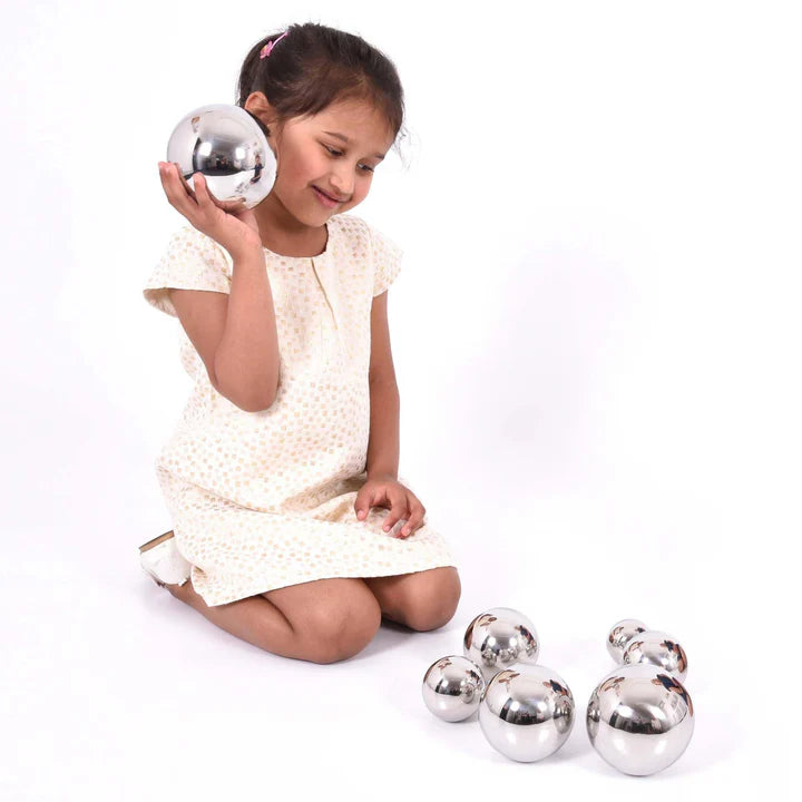 Sensory Reflective Sound Balls Pack of 7-Sensory Reflective Sound Balls Pack of 7