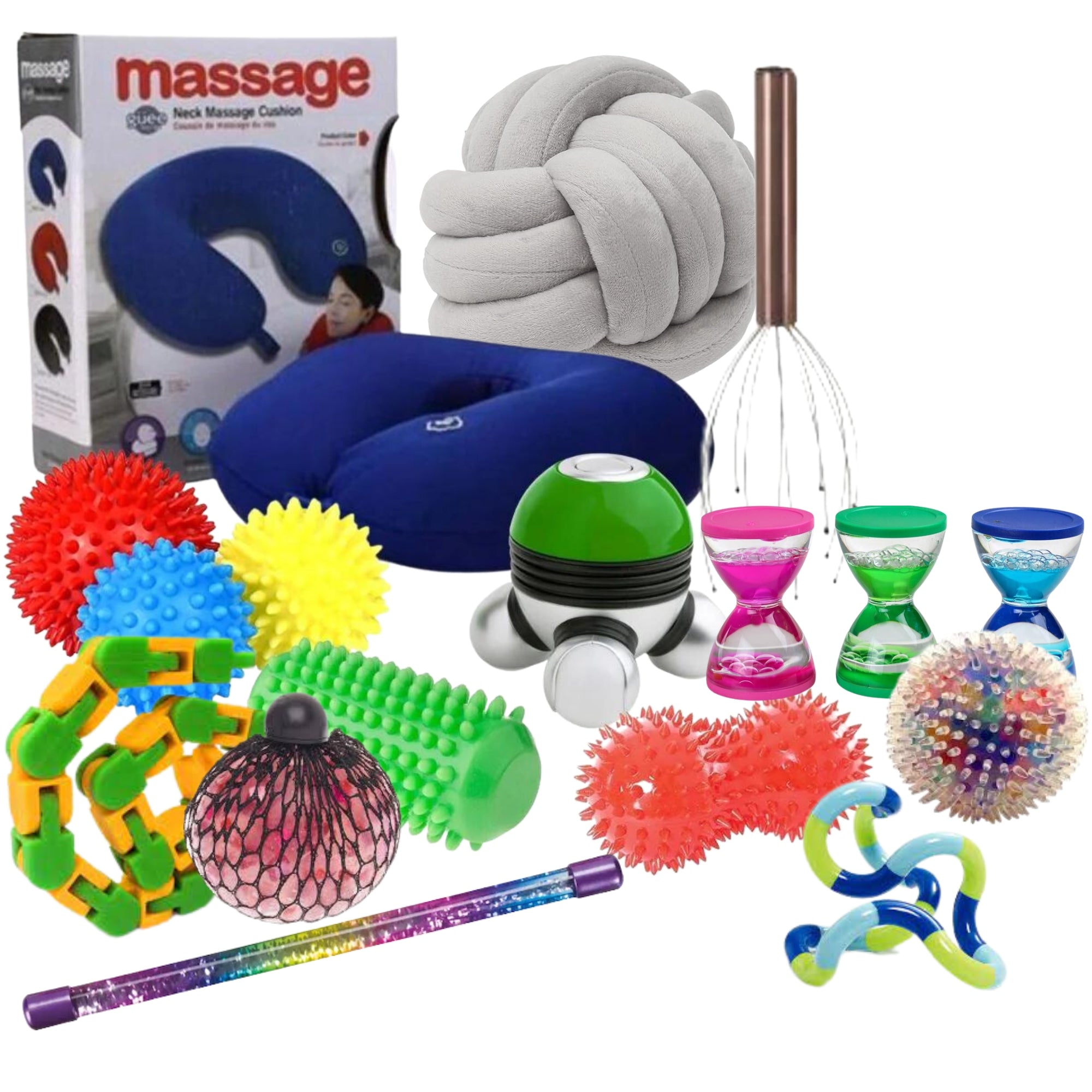 Sensory Relaxation Kit, Immerse your child in a world of tranquility and self-discovery with the Sensory Relaxation Kit. Designed to be a haven for young minds, this sensory kit offers a unique outlet for children to connect with their inner spirit, allowing them to regulate their feelings and emotions through the power of play. Inside the sensory kit, you'll find a curated collection of calming and relaxing sensory resources, carefully selected to provide a soothing and therapeutic experience. Each element