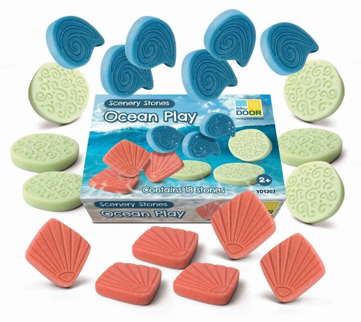 Sensory Stones Ocean Play-Sensory Stones Ocean Play