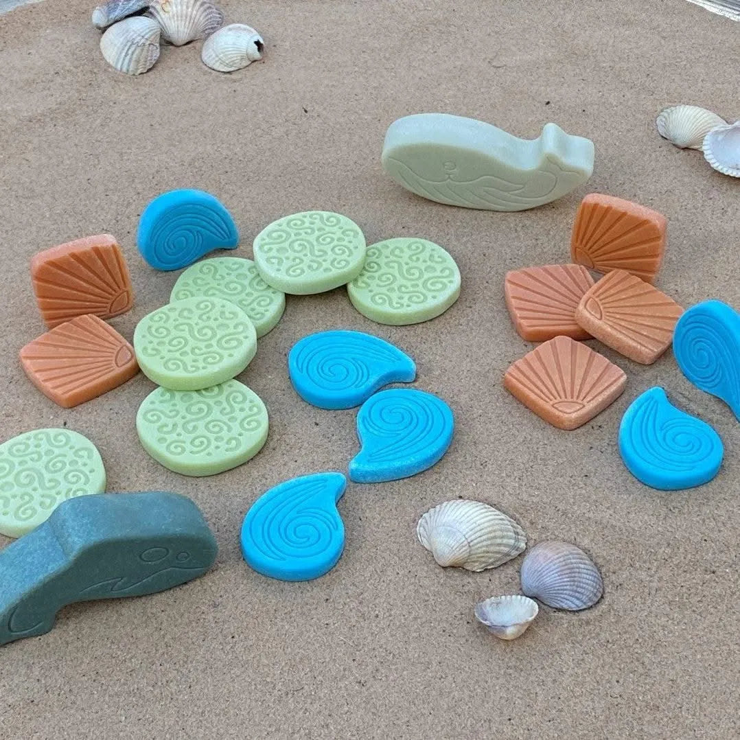 Sensory Stones Ocean Play-Sensory Stones Ocean Play