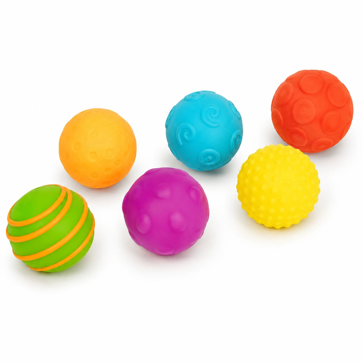 Sensory Texture Balls Pk6-Sensory Texture Balls Pk6