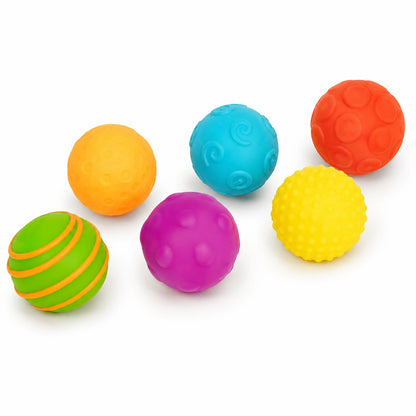 Sensory Texture Balls Pk6-Sensory Texture Balls Pk6