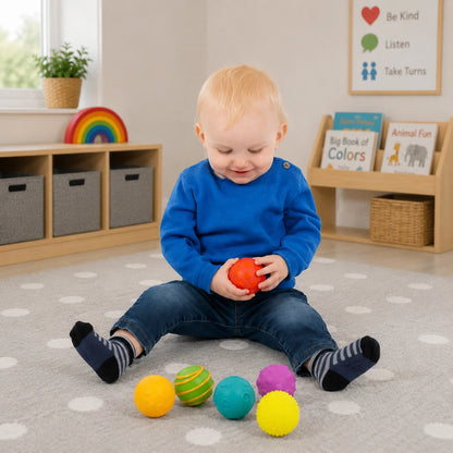 Sensory Texture Balls Pk6-Sensory Texture Balls Pk6