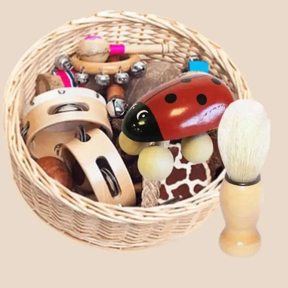 Sensory Treasure Basket Shake Rattle and Roll-Sensory Treasure Basket Shake Rattle and Roll