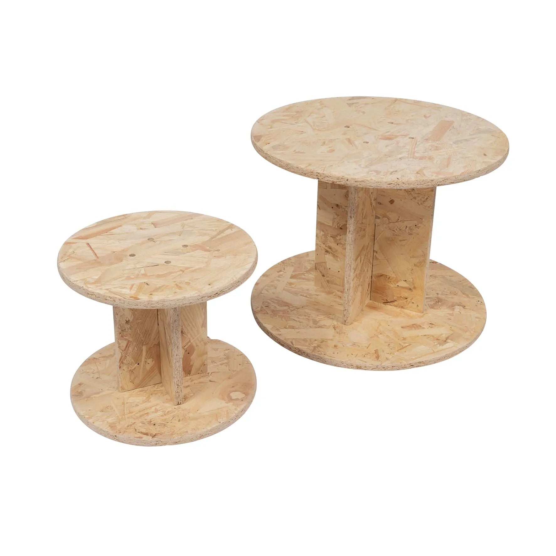 Set of 2 Cable Reel Tables-Set of 2 Cable Reel Tables