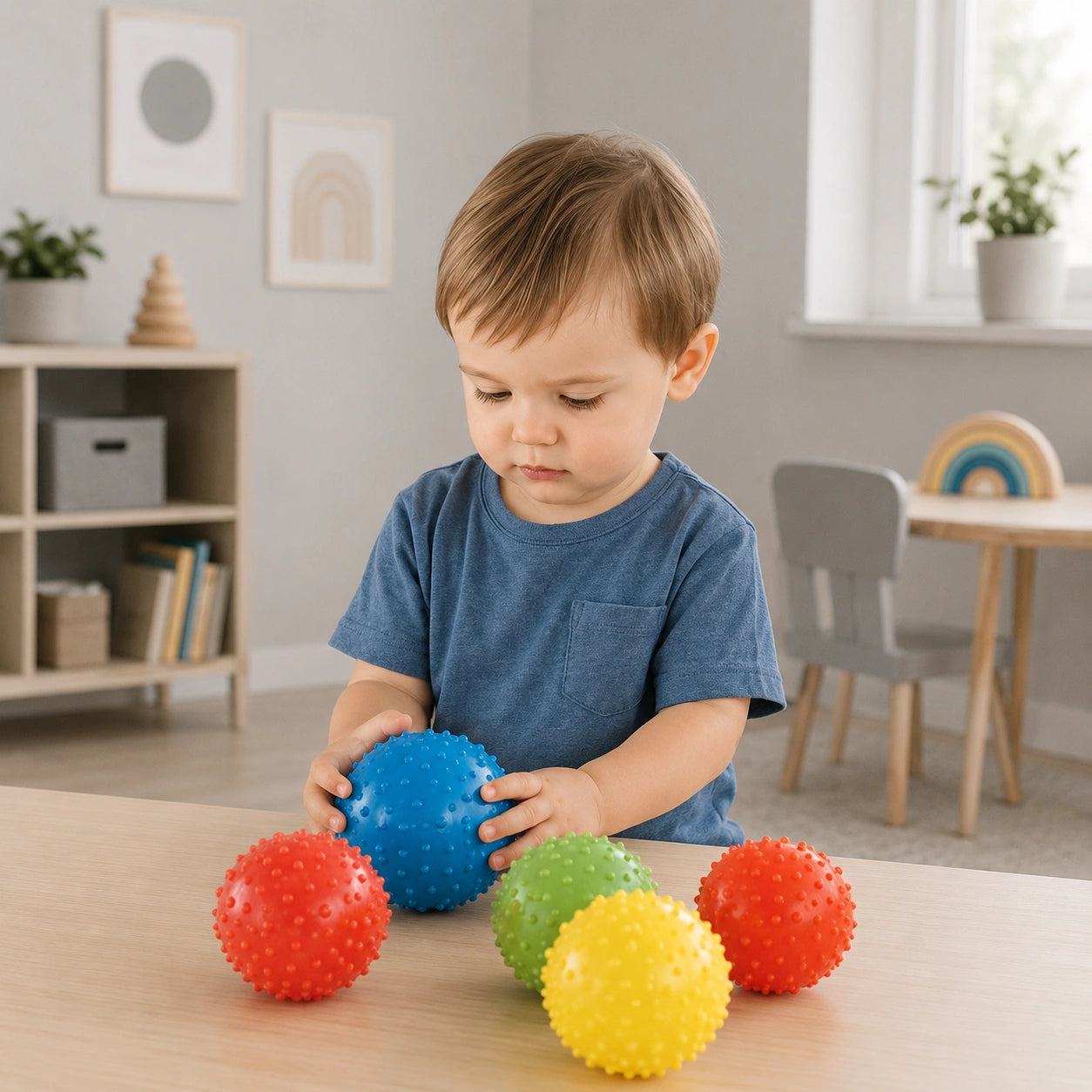 Set of 25 Spikey Balls with pump-Set of 25 Spikey Balls with pump