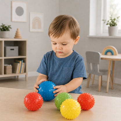 Set of 25 Spikey Balls with pump-Set of 25 Spikey Balls with pump