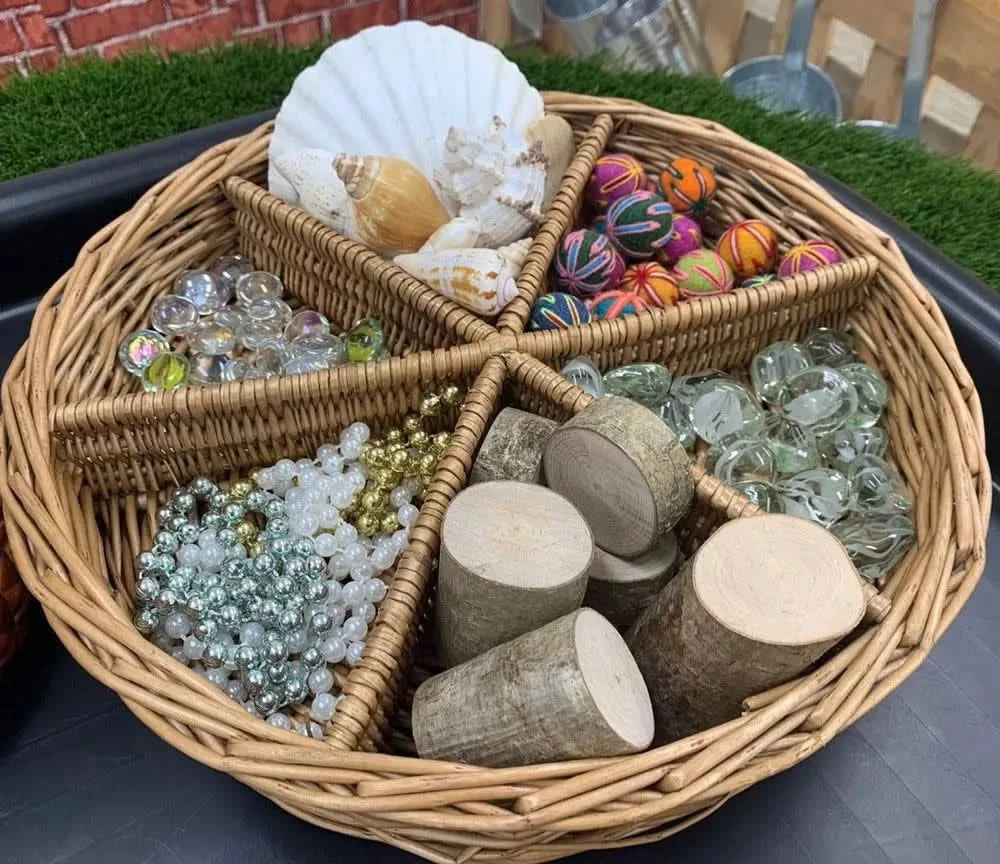 Set Of 4 Fraction Baskets-Set Of 4 Fraction Baskets