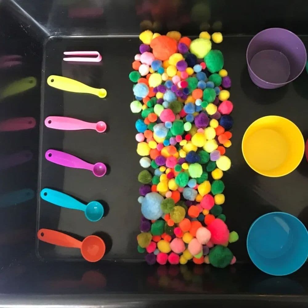 Set of Colourful Plastic Measuring Spoons, The Set of Colourful Plastic Measuring Spoons is a must-have for any parent or educator looking to encourage creativity and skill development in children. Made from durable, non-toxic plastic, these measuring spoons are not only safe for little hands but also come in a vibrant array of colors that are sure to capture their attention.Children love to explore and experiment with different materials, and these measuring spoons provide endless opportunities for them to