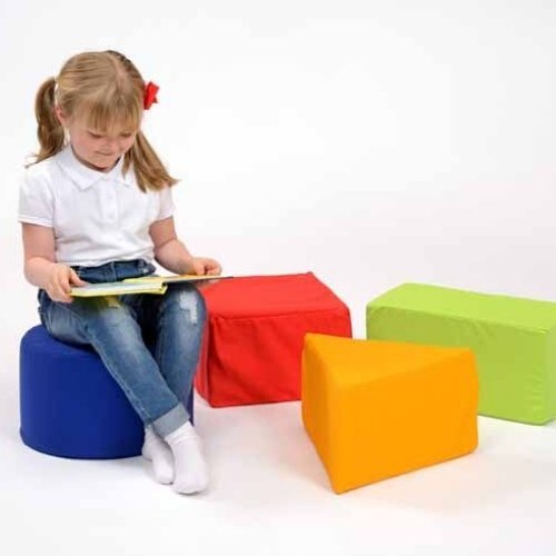 Shapes Buffets Set Of 4 - 4 Seats, Introducing our fabulous colourful Shape Buffets! These seating sets are the perfect addition to any early years setting and classroom. Consisting of four different shapes - circle, triangle, square, and rectangle - these delightful seats will bring a burst of color and creativity to your learning environment.Visually stunning, our Shape Buffets create an engaging and captivating atmosphere for young learners. Imagine the excitement on their faces as they explore the vario