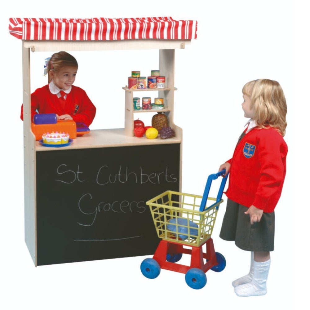 Shop and Puppet Theatre Station, He’s behind you! From putting on a show to playing shops, our Puppet Theatre Station offers numerous opportunities for role playing, developing confidence and helping children flourish in their learning environment.Create imaginative and stimulating role play areas designed and developed to encourage group and independent play. The versatility of this range means it can be used for numerous learning opportunities. 15mm Covered MDF – ISO 22196 certified antibacterial. Supplie