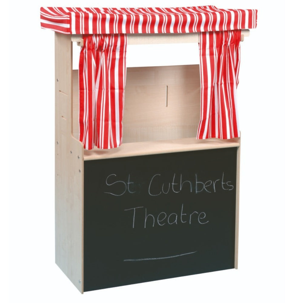 Shop and Puppet Theatre Station, He’s behind you! From putting on a show to playing shops, our Puppet Theatre Station offers numerous opportunities for role playing, developing confidence and helping children flourish in their learning environment.Create imaginative and stimulating role play areas designed and developed to encourage group and independent play. The versatility of this range means it can be used for numerous learning opportunities. 15mm Covered MDF – ISO 22196 certified antibacterial. Supplie