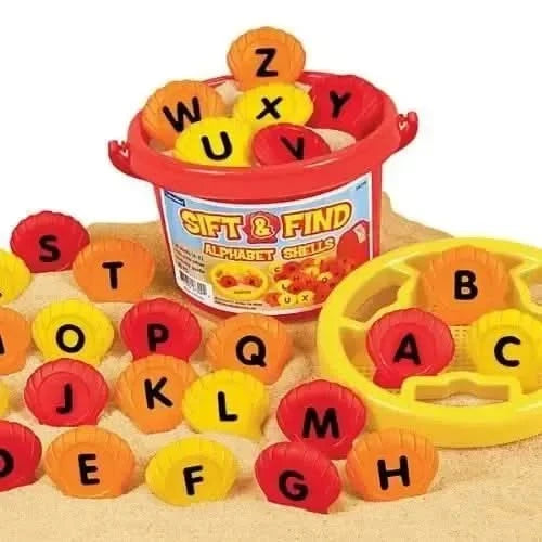 Sift & Find Alphabet Shells-Sift & Find Alphabet Shells