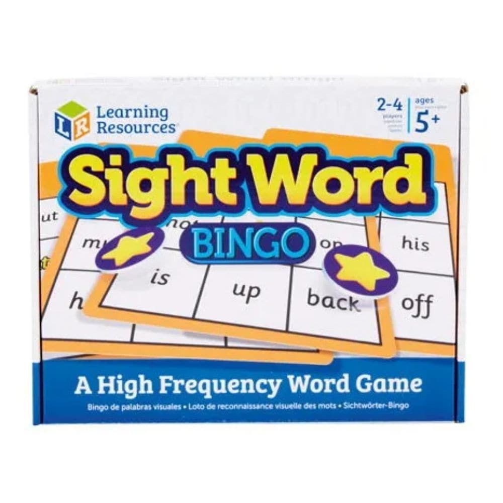 Sight Word Bingo, Sight Word Bingo This easy-to-play game is perfect for reinforcing what children have been learning during lessons – ideal for family fun at home or as an end of lesson activity! The Sight Word Bingo is a Double-sided bingo game provides two levels of play: Recognising single sight words Reading sight words within captions Young learners will love practicing sight words with this familiar bingo-style game. Reinforce what children have been learning in the classroom at home, or as a fun sma